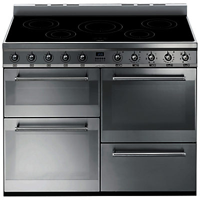 Smeg SYD4110I Symphony Range Cooker with Induction Hob, Stainless Steel Smeg SYD4110I Symphony Range Cooker with Induction Hob, Stainless Steel